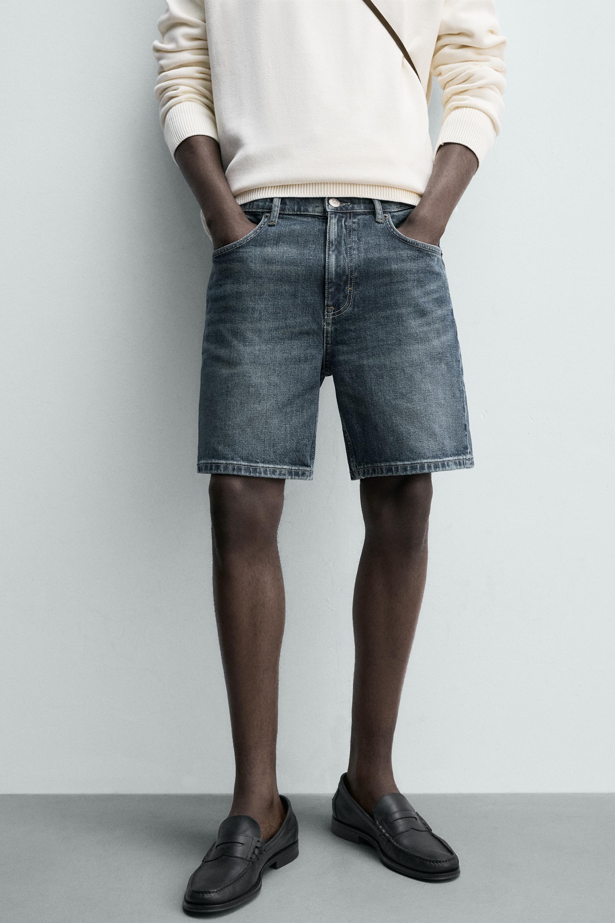 BERMUDA EN JEAN COUPE REGULAR